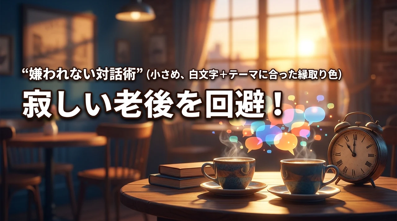 寂しい老後を避けたい!自分は老害?誰も話しかけてくれない現状を変える対話術(記事のアイキャッチ画像)