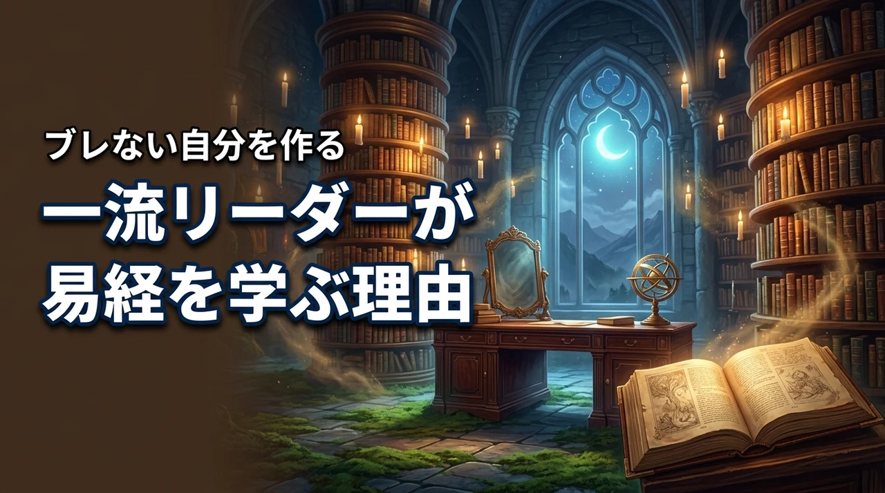 なぜ一流リーダーは易経を愛読する?人生の悩みを解消しブレない軸を作る方法とは(記事のアイキャッチ画像)